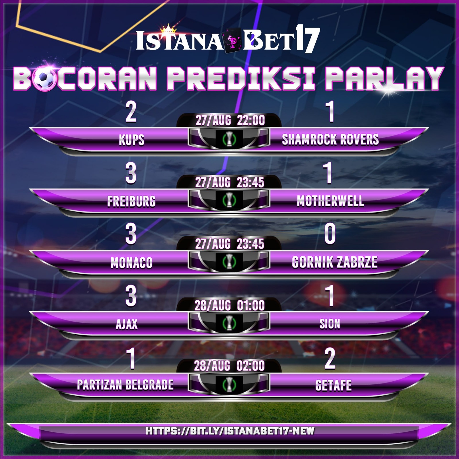 Prediksi Parlay Hari Ini
